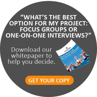Focus Groups or One-On-One Interviews?