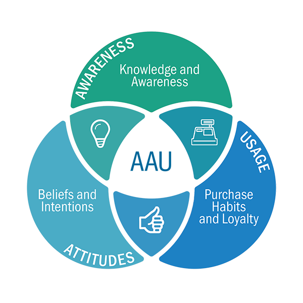 Marketing Research Methodologies: AAU tool for brand driver components.